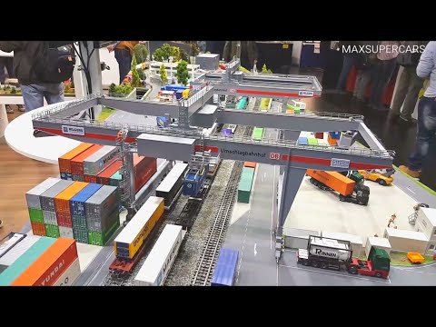 Faller Container Portal Crane - Vienna Scale Models Show Oct-2018, Europe
