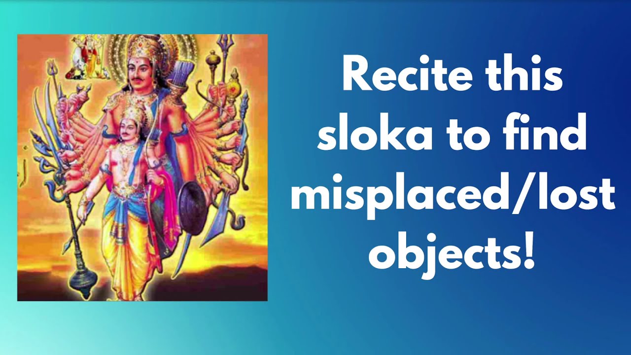 Sloka to Get Back Lost Items  Karthaveeryarjuna Mantra  Find Lost Things  Easy Powerful Mantras