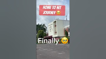 Home ✨to NIT BHOPAL #manit #motivation #journey