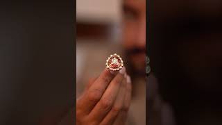 Gul-E-Surkh Ring 22K D Kundan-Polki & Red Meenakari Heritage Ring