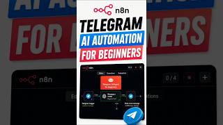 Telegram + n8n AI Automation Full Beginner Guide 🔥 #shorts (Step-by-Step)