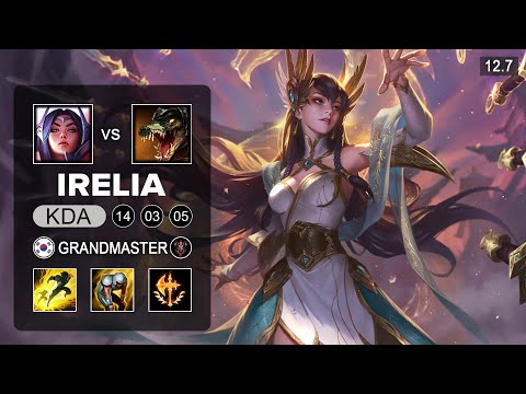 Irelia vs Renekton Top - KR Grandmaster - Patch 12.7 Season 12