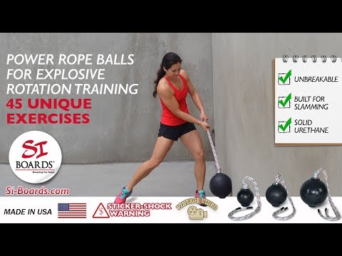 Power Rope Balls For Explosive Rotation Training- 45 Unique Exercises