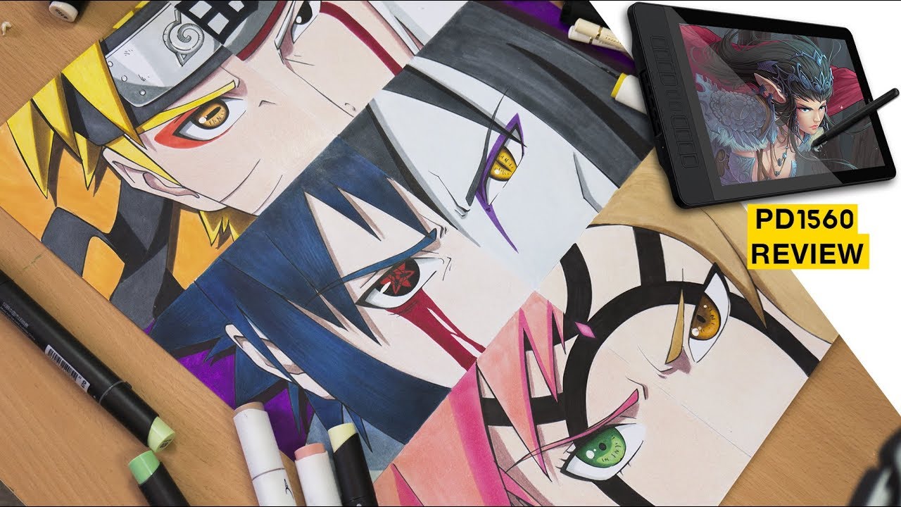 Desenhando o Naruto l Sasuke l Sakura - Jiraiya l Tsunade l Orochimaru 