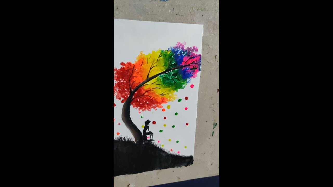 Drawing with cotton buds 44 YouTube