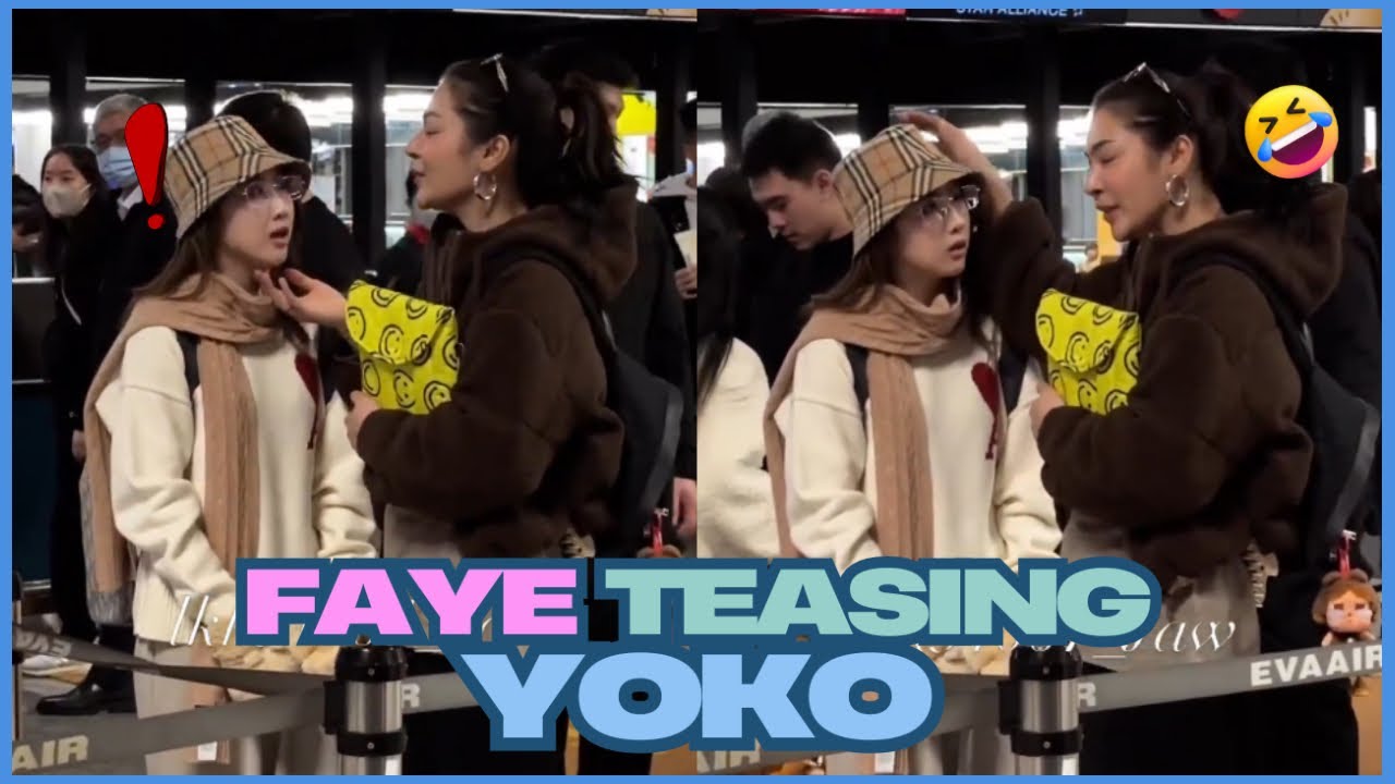 [FayeYoko] FAYE TEASING YOKO IN FRONT OF THE FANS | Faye being touchy today