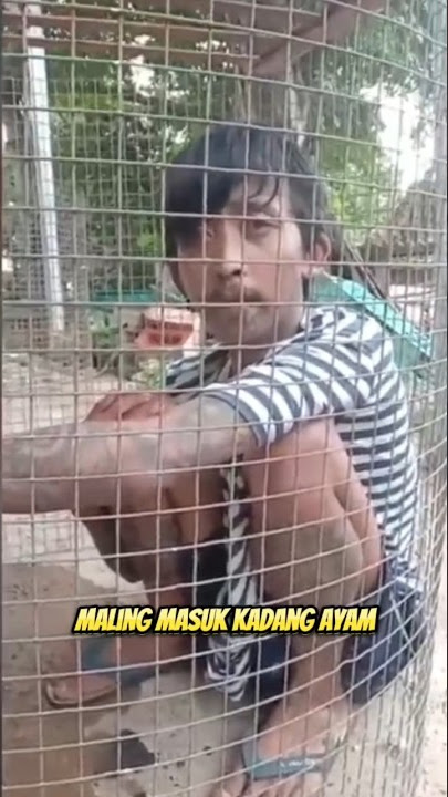 lucunya maling ketangkap warga