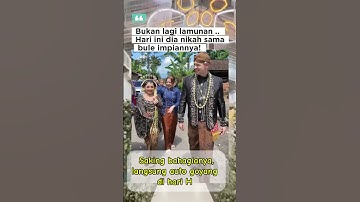 Resmi Dinikahi Bule, Pengantin Ini Joget Sampai Senyum-senyum #short #trending #viral  #fyp