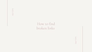 How to Find Broken Links and Fix Them