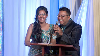 Claireport Place Banquet Convention Center Wedding Reception | Funny Indian Bride Speeches