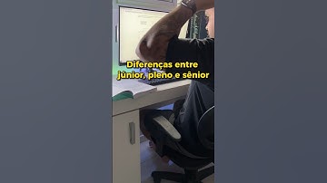 Desenvolvedor Júnior, pleno e sênior quais as diferenças. #sistemasdeinformação #programadores