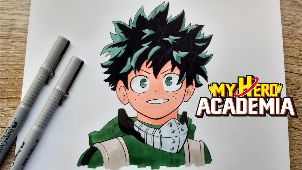 Comment dessiner izuku midoriya