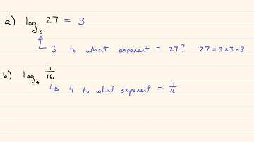 6.  Evaluate:  log(3) 27 =                b)  log(4) 1/16 =