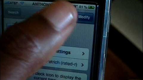 How To Get A Live Clock On Ipod Touch/iPhone Springboard