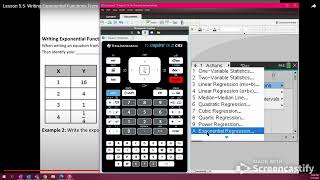 Famous 5.5 - Calculator - Writing Exponential Functions from Graphs and Tables Wealth