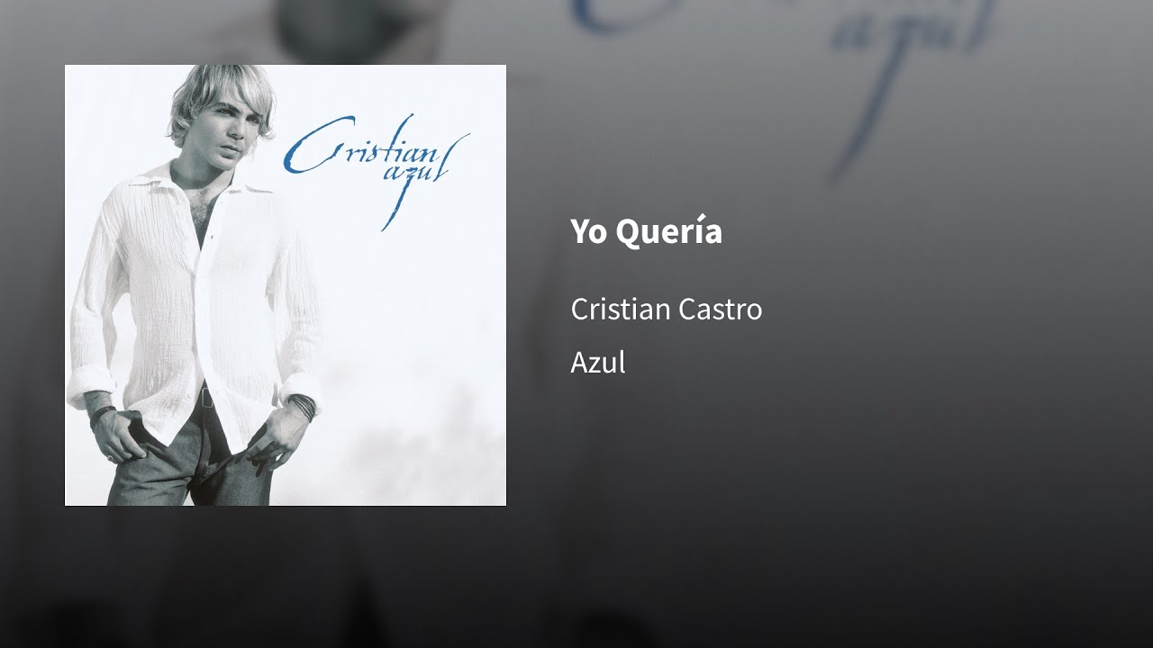 Cristian Castro ― Yo Quería 𝕰𝖕𝖎𝖈𝖊𝖓𝖙𝖗𝖔 - YouTube