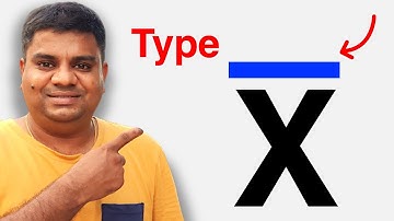 How to type X Bar In Word - [ x̅  Symbol ]