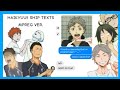 HAIKYUU TEXTS || PREGNANT PRANK MPREG VER. - READ DESCRIPTION!