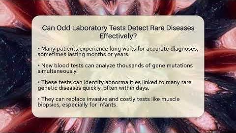 Can Odd Laboratory Tests Detect Rare Diseases Effectively? - Strange Science HQ
