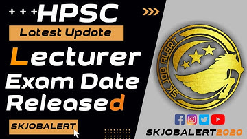 Hpsc Lecturer Exam Date Released || How to Download Hpsc Lecturer Admit Card || HCS ||  Skjobalert