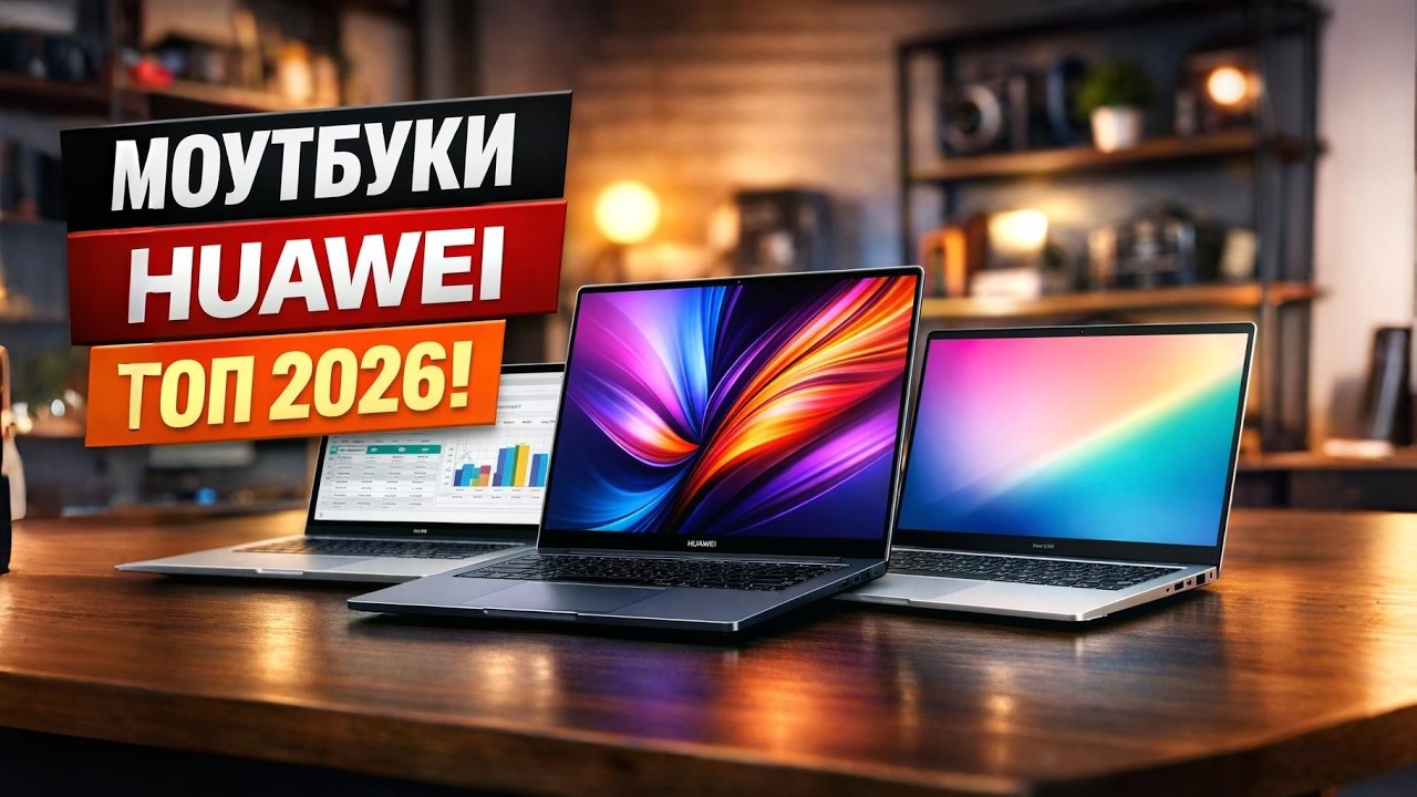 Лучшие ноутбуки Huawei 2026 года — ТОП-5 MateBook для работы и учебы Рейтинг!
