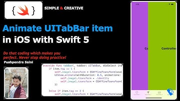 Animate UITabBarView item icon in iOS with swift 5