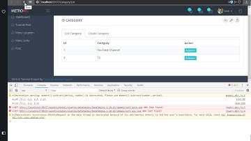 195 ASP .NET MVC - Create Ajax Call to Send Category Id for Category Deletion in Tutorial Project