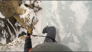 Ouray Ice Park, CO - Pic o' the Vic Solo - Full climb