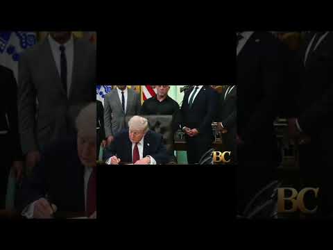 Video Trump signs order fast tracking review of psychedelics for mental health disorders