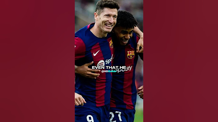 Lewandowski on Lamines Talent!