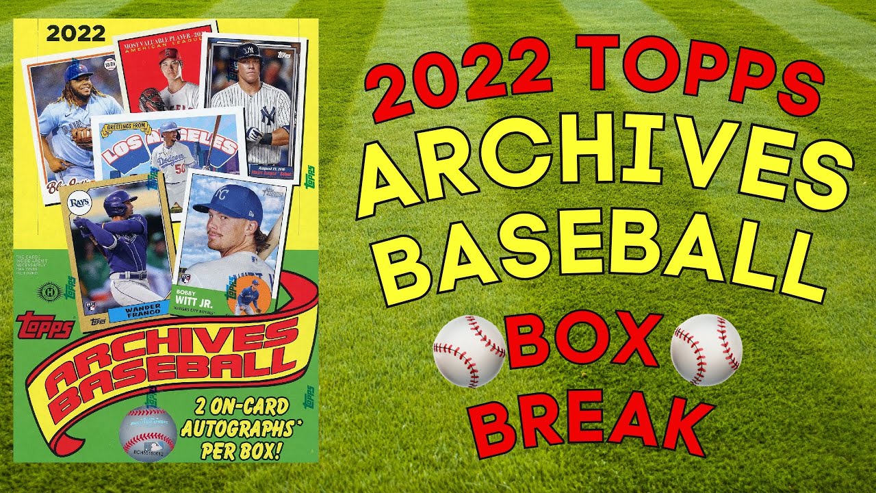 2022 Topps Archives MLB Baseball Cards Box Break HOF Autograph Hit