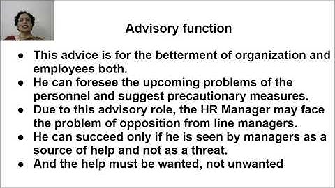 advisory function English