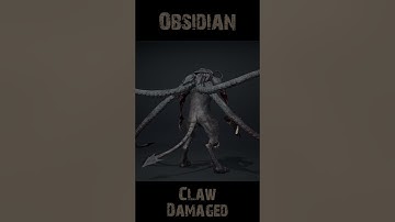 Obsidianclaw Damaged 360 #character #rogerkint #3d #animation #gaming #unity #unreal #obsidian