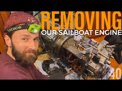 We REMOVE Our SAILBOAT Diesel ENGINE I What Next? I Ep. 40 I Sailing Indiana