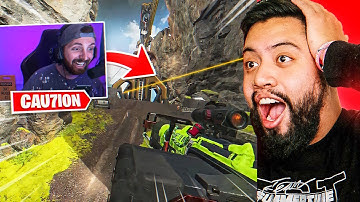 Apex NOOBS react to CAU7ION (BEST PATHFINDER MOVEMENT )