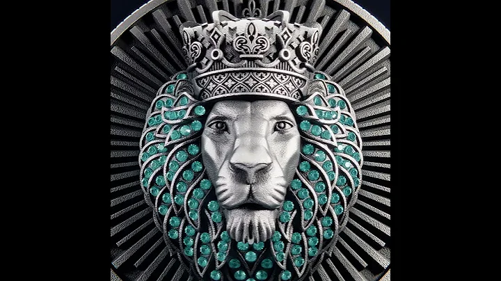 King of the Jungle - Worlds First 3D Printed Silver Coin