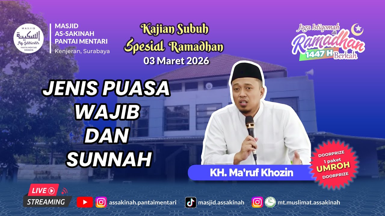 JENIS PUASA WAJIB DAN SUNNAH - KH. Ma'ruf Khozin