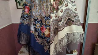 картинка: 8 способов  ношения( намотки) павловопосадского платка