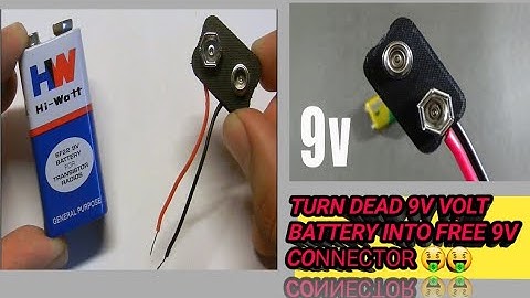 How to make a Battery connector using old batteries