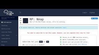TryHackMe - NMAP | rpnamp  | Basic NMAP practice |  NMAP Training