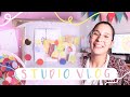 STUDIO VLOG 💕 // Packing orders for my Etsy! // Showing the July Patreon box! // 036