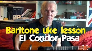 El Condor Pasa: easy baritone ukulele chords
