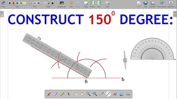 How to construct 150 degree angle with compass.