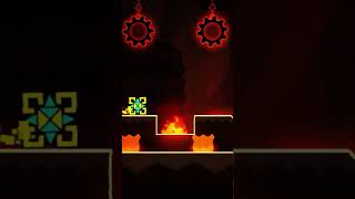 aku main game geomerty dash level nya berjudul flames of the sea #shorts #geometrydash