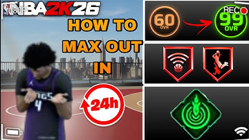 HOW TO GET 99 OVERALL, MAXED BADGES AND BUILD SPECIALIZATION IN ONE DAY ON NBA 2K26