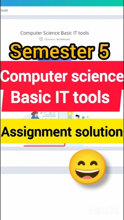 #semester 5 computer science basic it tools assignment solution😅#BA ...