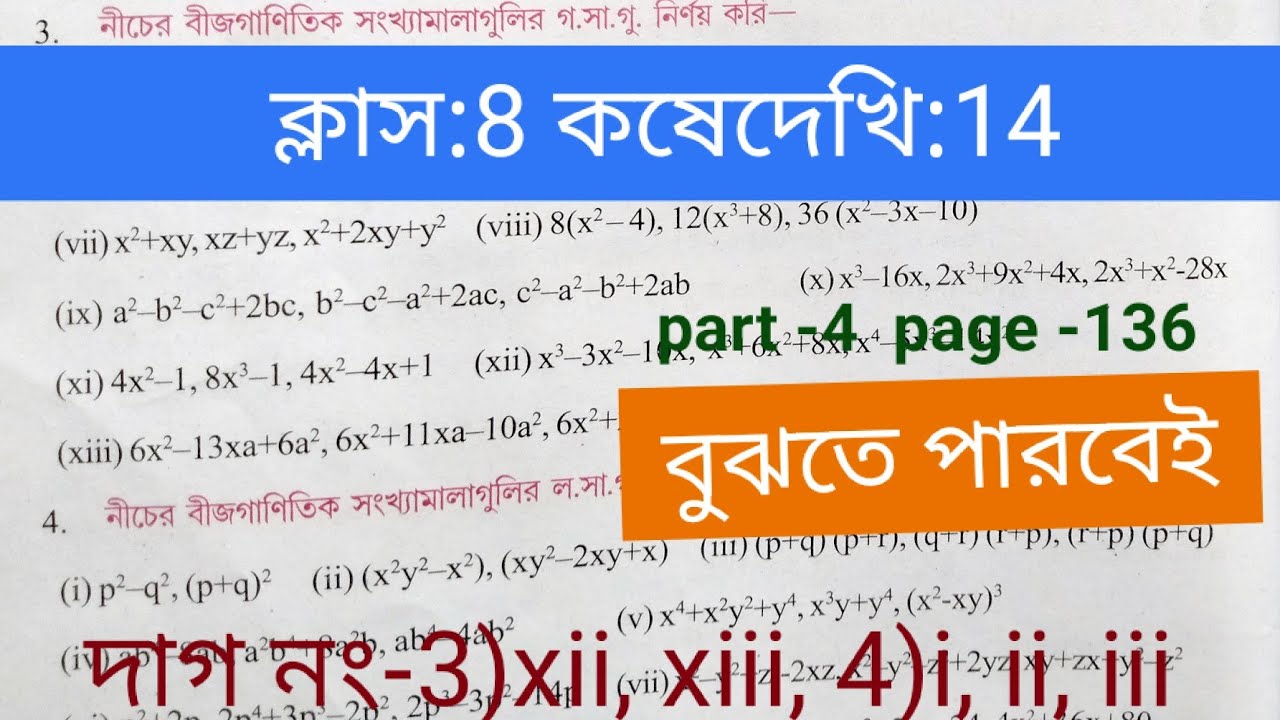Class 8 maths(গণিত)Koshe dekhi14 