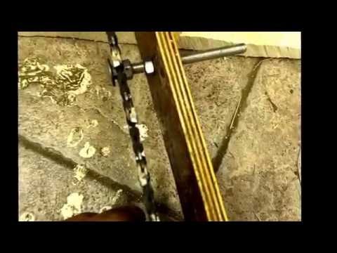 Home made - Make a ripping chain from a crosscut chain for chainsaw milling