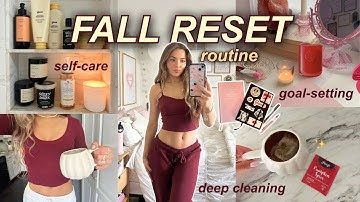 FALL RESET ROUTINE 🍂 deep cleaning, autumn prep, & journaling