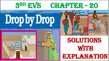 Drop by Drop | NCERT SOLUTIONS | CLASS 3 | CHAPTER 20 | EVS | DOE WORKSHEET | KVS | CTET | CET |REET